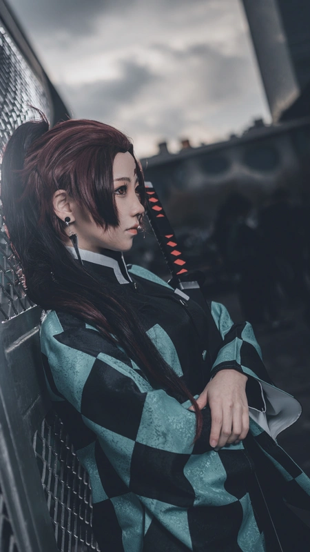 COS-鬼灭之刃COS场照 COS CP25灶门炭治郎性转 - 楚楚子w